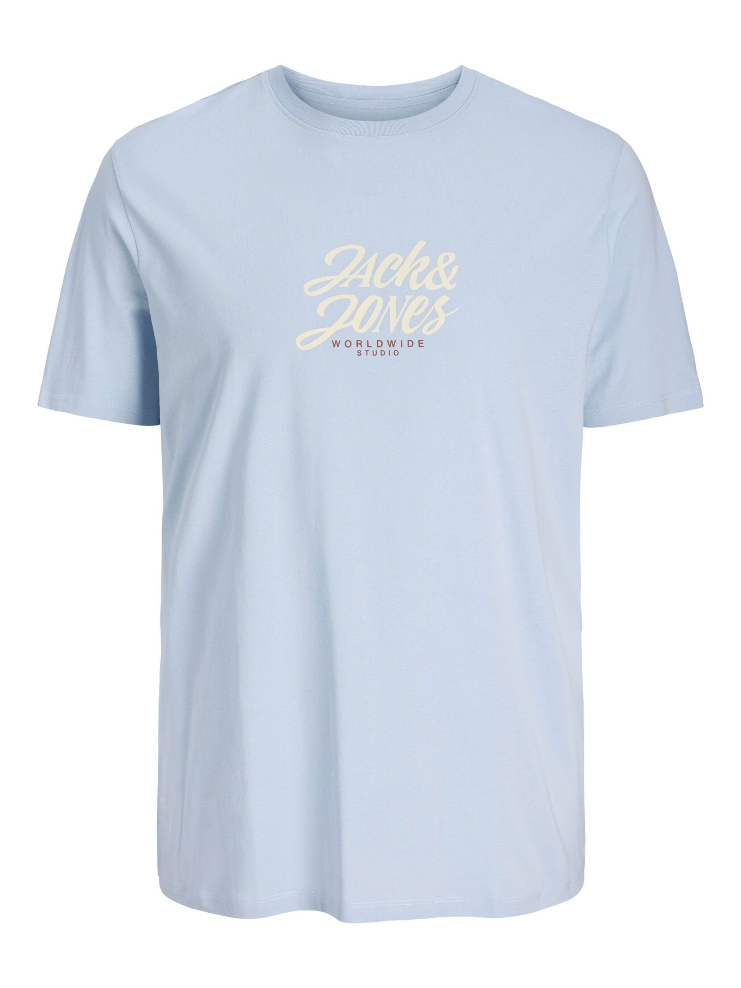 T-Shirt Jack & Jones Plus en bleu : devant