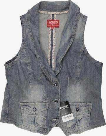 Soccx Weste XL in Blau: Vorderseite