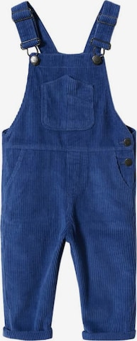 MANGO KIDS Regular Overalls 'Mario' in Blue: front