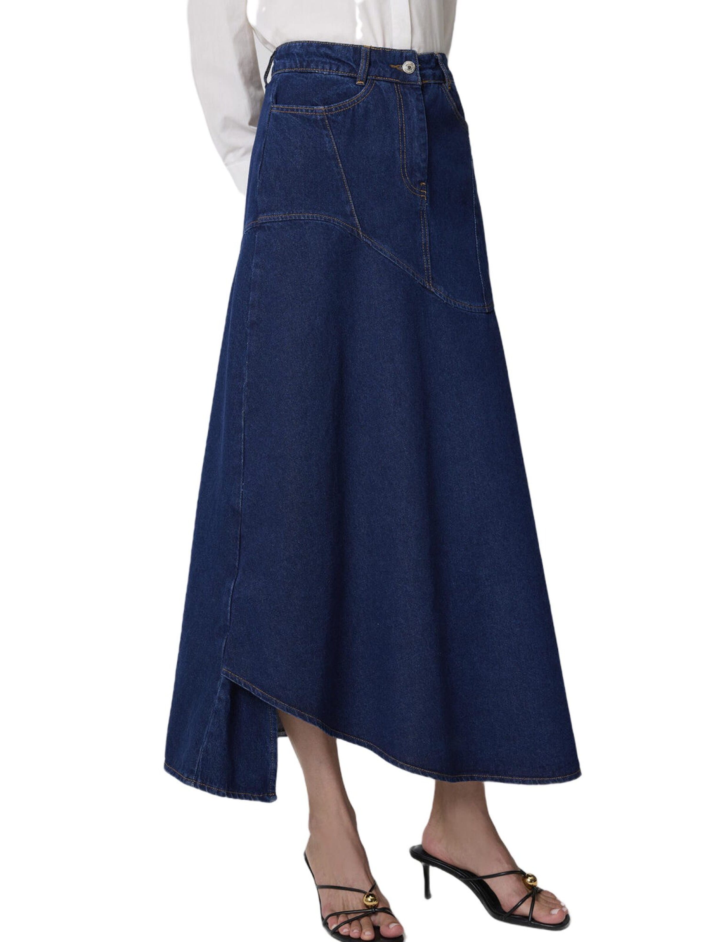 Touche Prive Skirt in Blue