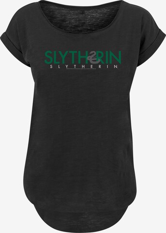 F4NT4STIC Shirt 'Harry Potter Slytherin' in Zwart: voorkant