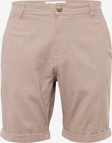 SELECTED HOMMESlimfit Chino hlače 'LUTON' - smeđa boja: prednji dio