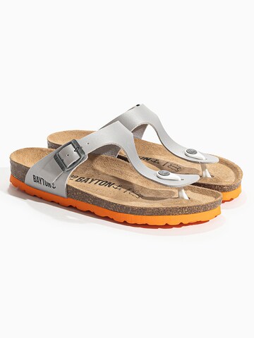 Bayton T-bar sandals 'Suryia' in Silver