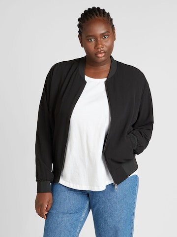 ONLY Carmakoma Between-season jacket 'LUXJOY' in Black: front