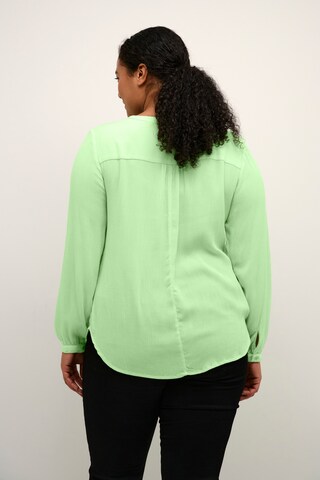 KAFFE CURVE Blouse 'Ami' in Groen