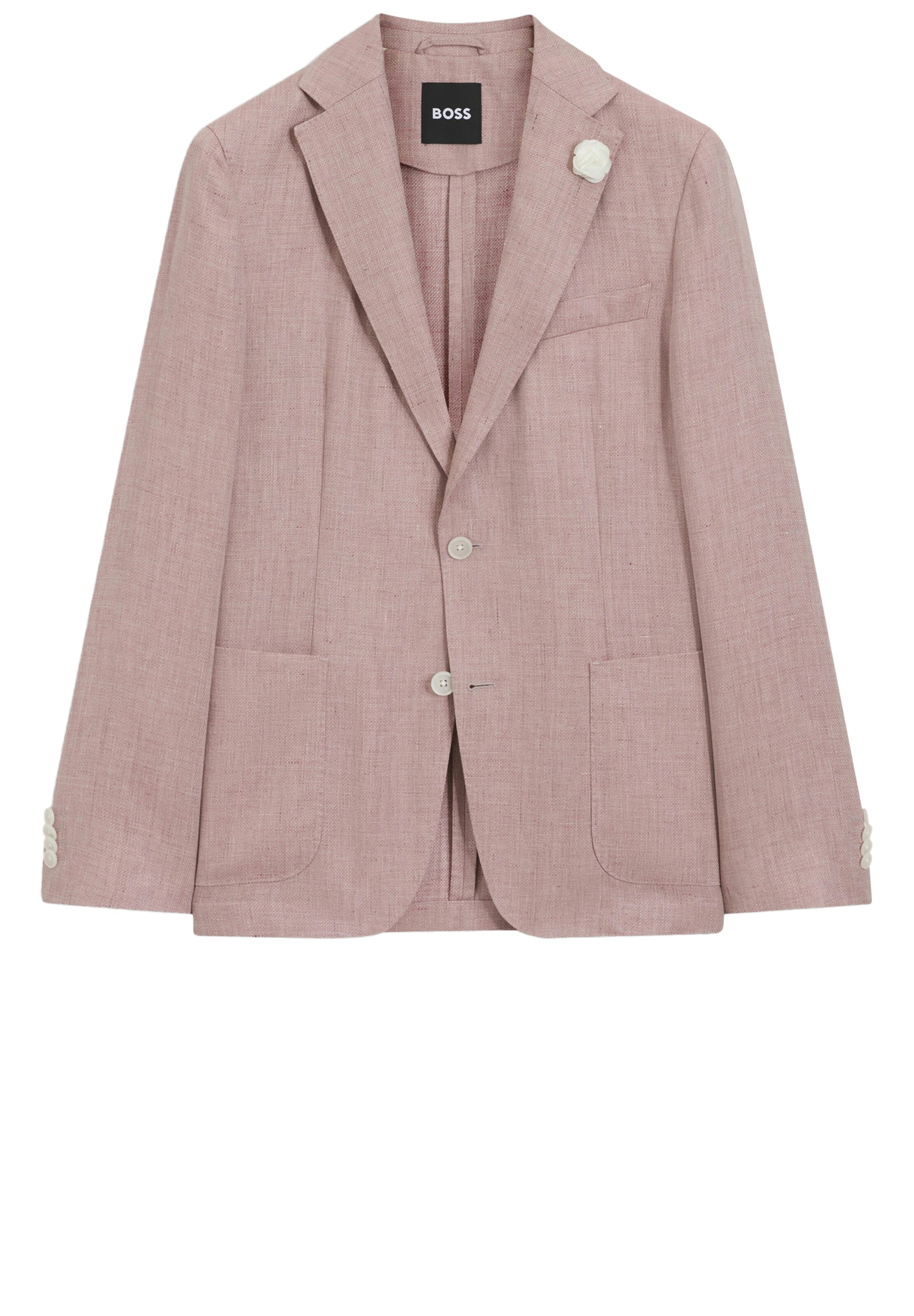 BOSS Comfort fit Suit Jacket 'Hanry' in Pink: front