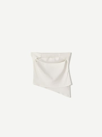 Bershka Top | bela barva
