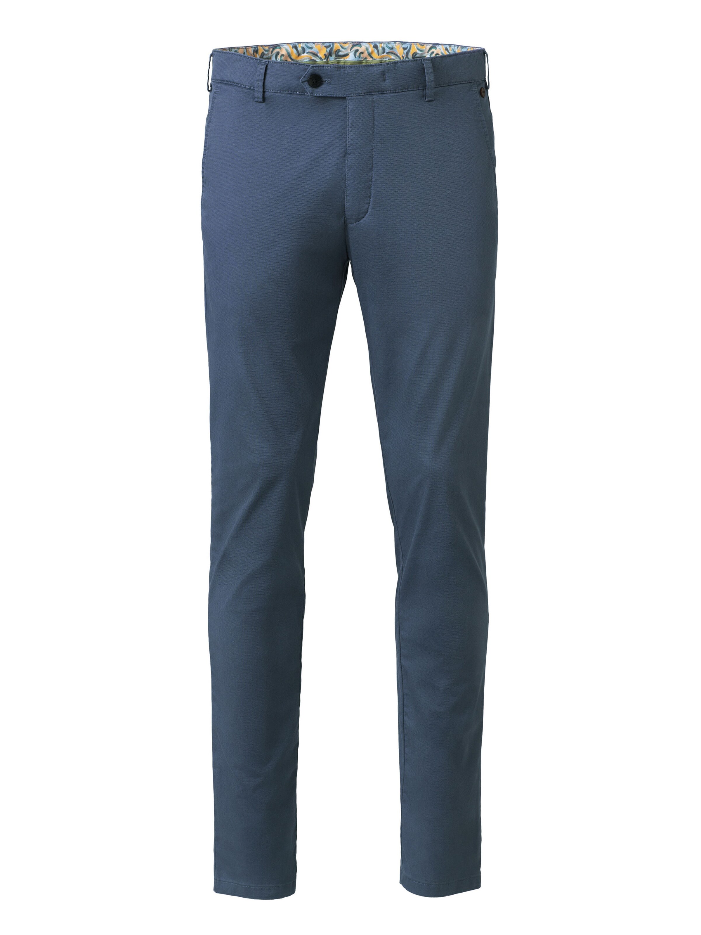 MEYER Slimfit Chino 'Tokyo' in Blauw: voorkant