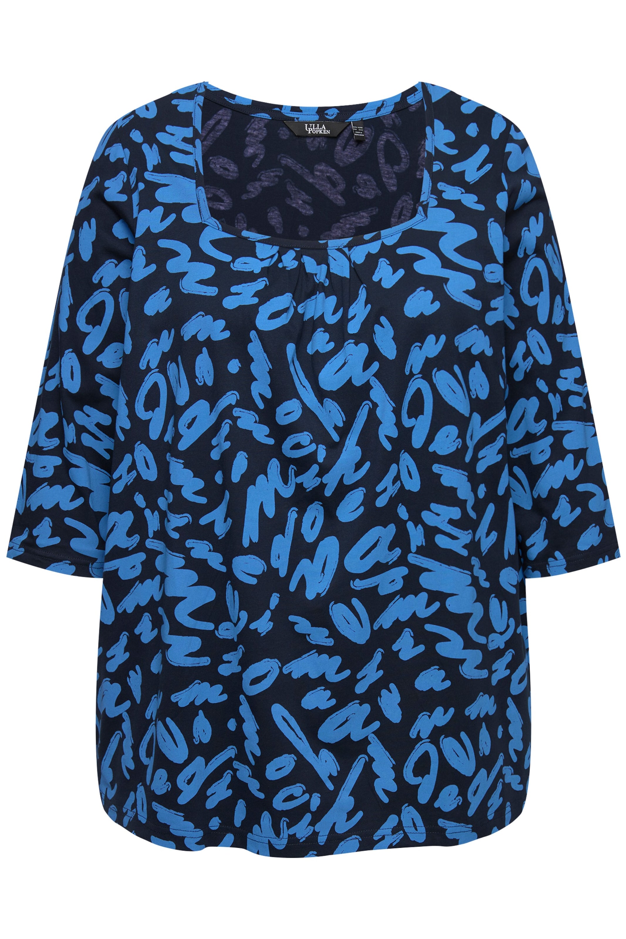 Ulla Popken Shirt in Blau: Vorderseite