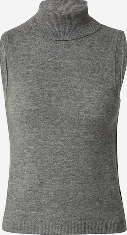 pilka EDITED Megzta palaidinė be rankovių 'Rivka': priekis