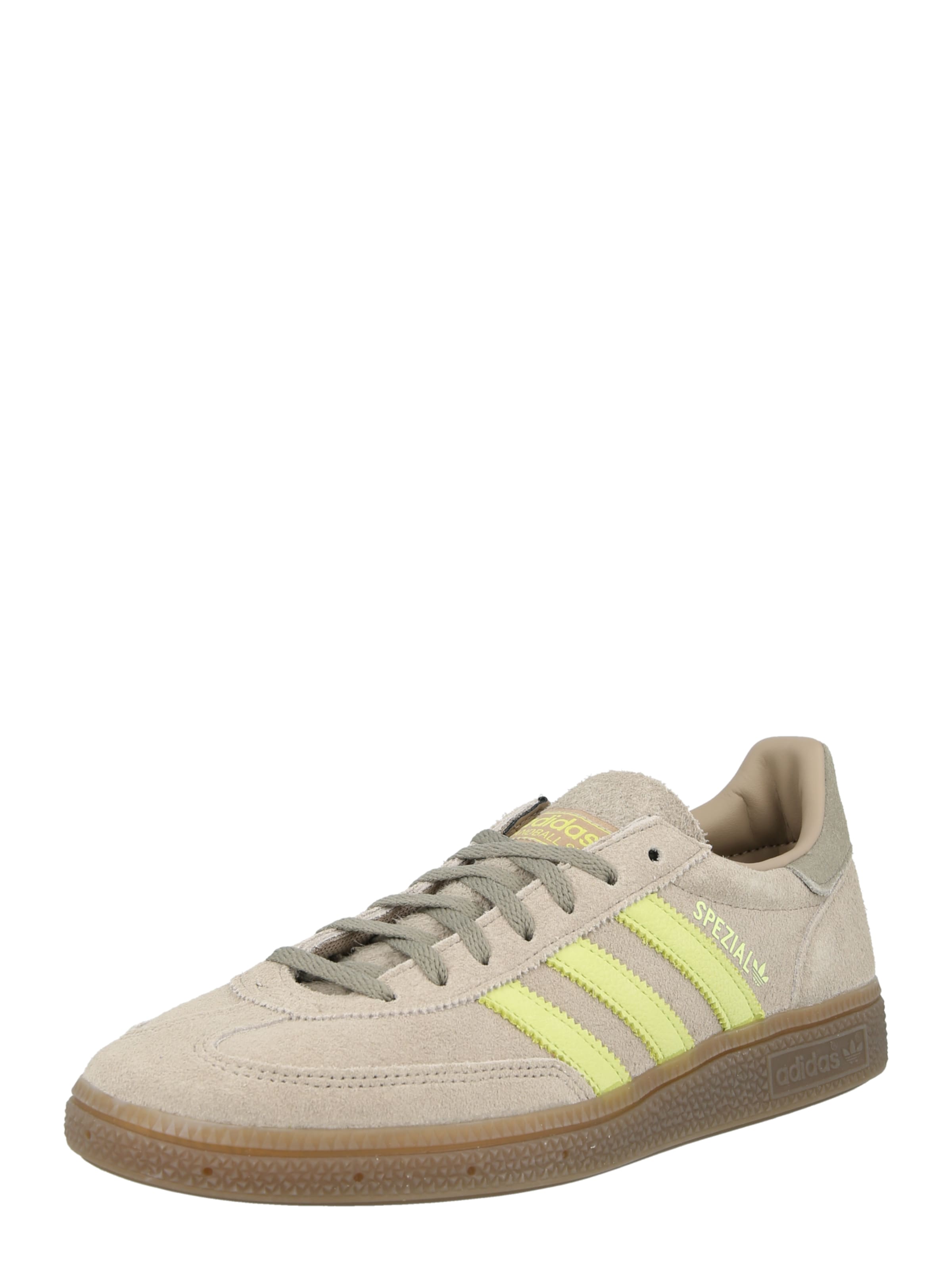 ADIDAS ORIGINALS Baskets basses 'HANDBALL SPEZIAL' en beige / jaune, Vue avec produit
