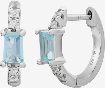 Boucles d'oreilles caï en argent : devant