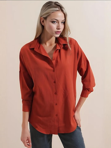 Bigdart - Blusa em laranja: frente