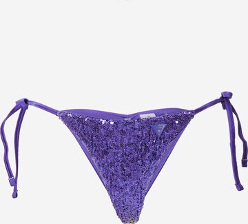 GUESS Bikini Bottoms in Purple: front