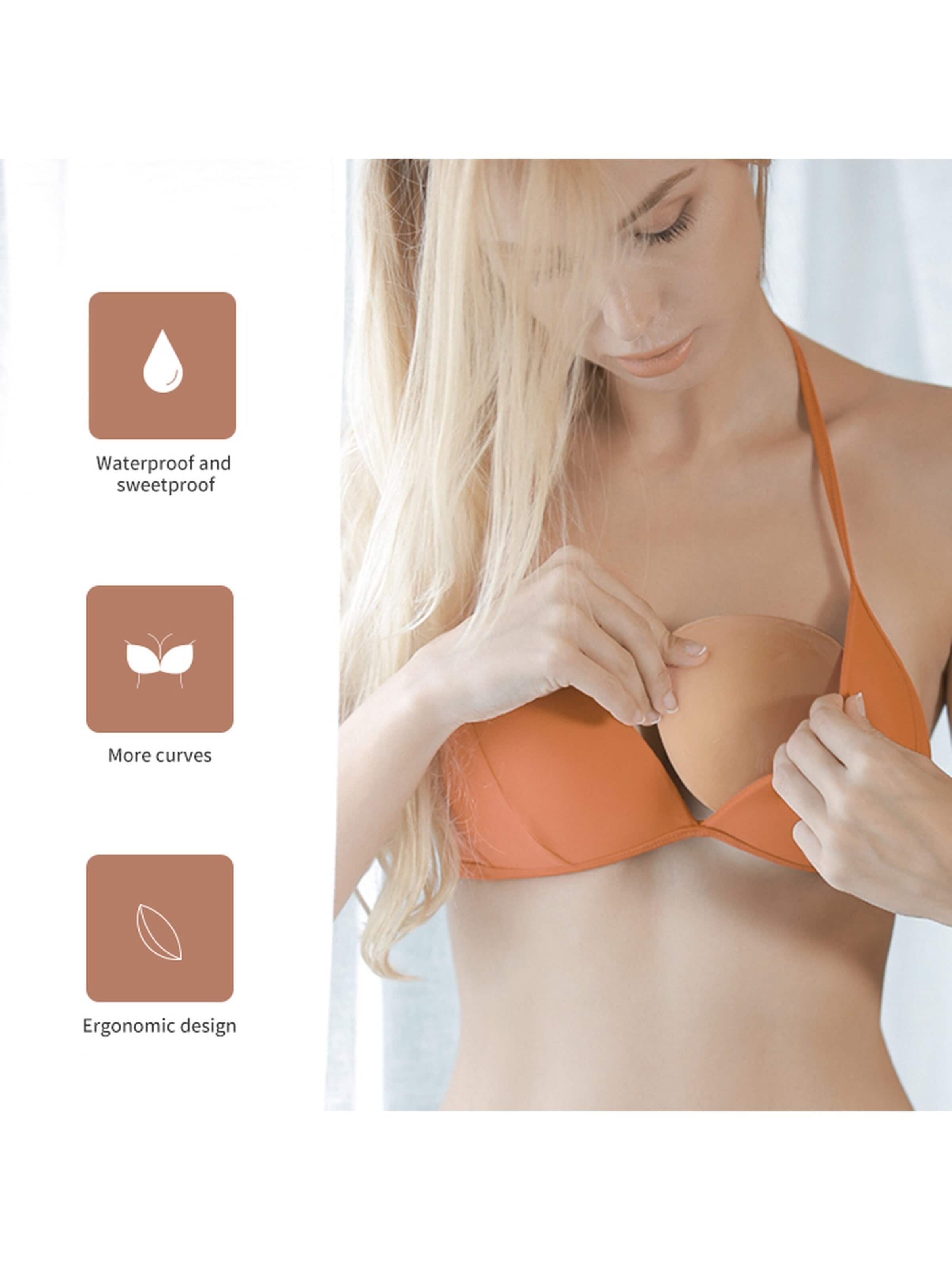 UNIQ Beauty Bra accessory 'Triangular Bra Inserts – Soft Replacement Pads for Sports Bras & Swimwear (Beige)' in Beige