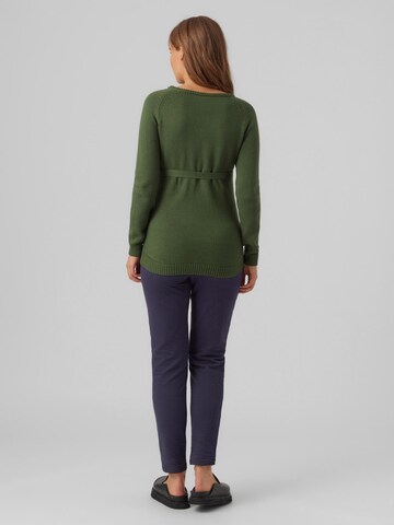 MAMALICIOUS Sweater 'CRYSTA' in Green