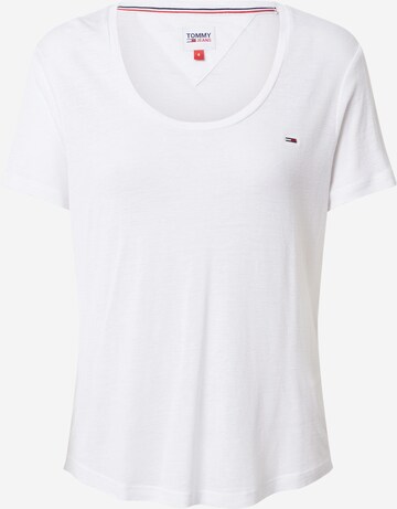 T-shirt Tommy Jeans en blanc : devant