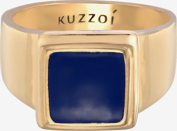 KUZZOI Ring Siegelring in Blau