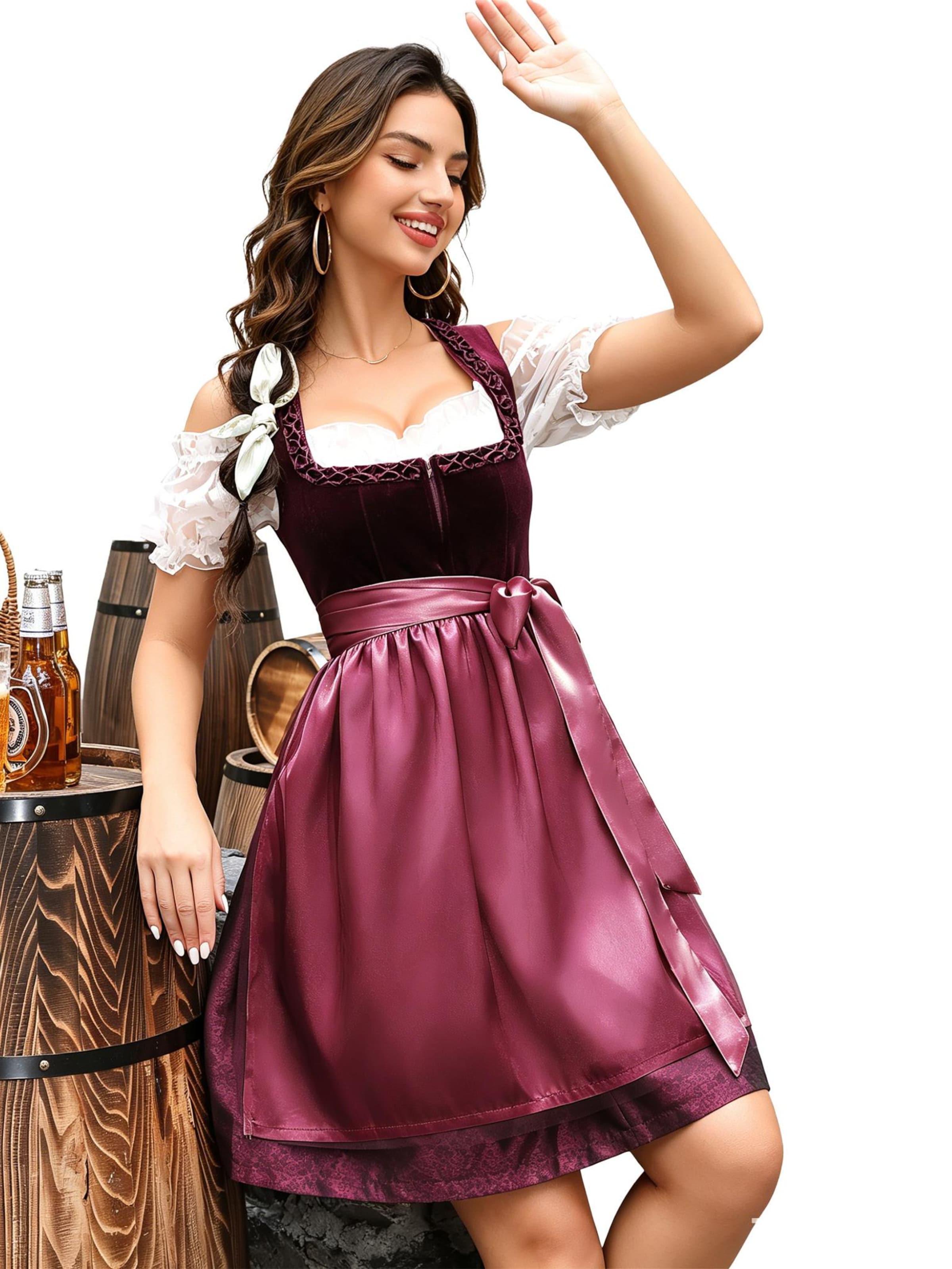 KoJooin Dirndl‌‌‌‌‌‌‌‌‌ in Rot