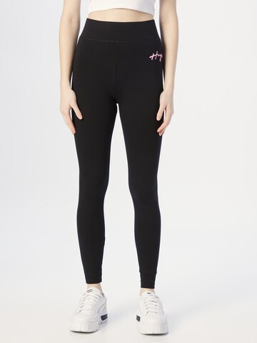 HUGO Red Skinny Leggings in Schwarz: predná strana