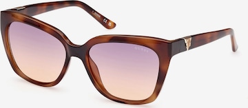 GUESS Sunglasses in Brown: front