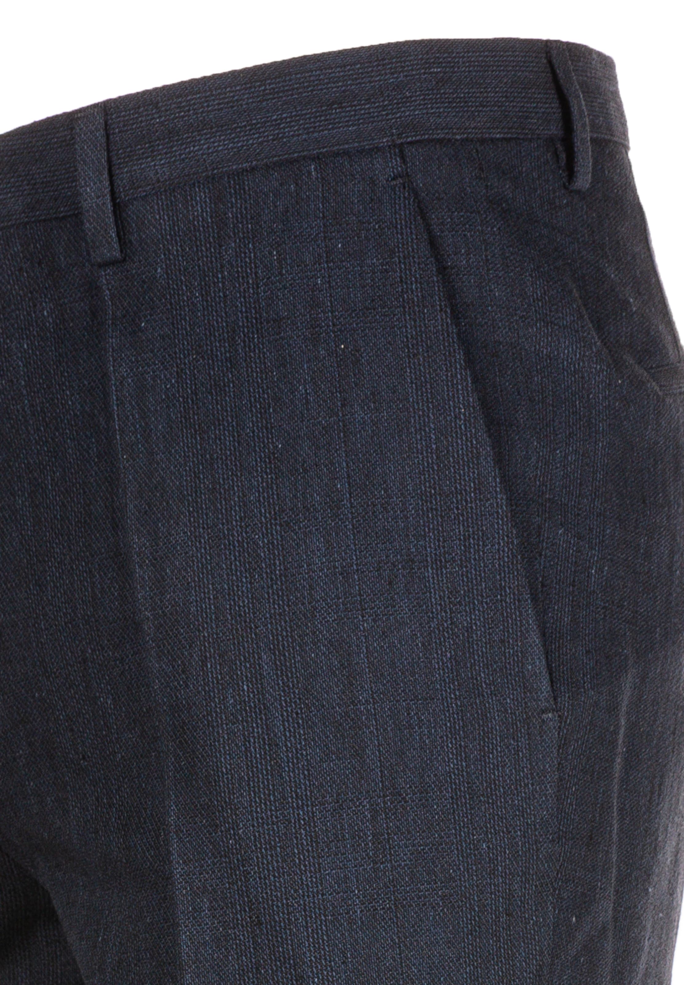 HUGO Slim fit Pleated Pants ' Hesten253X ' in Blue