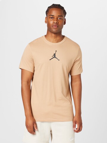 Jordan T-Shirt 'Jumpman' in Beige: predná strana