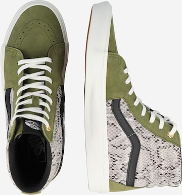 Sneaker alta di VANS in verde