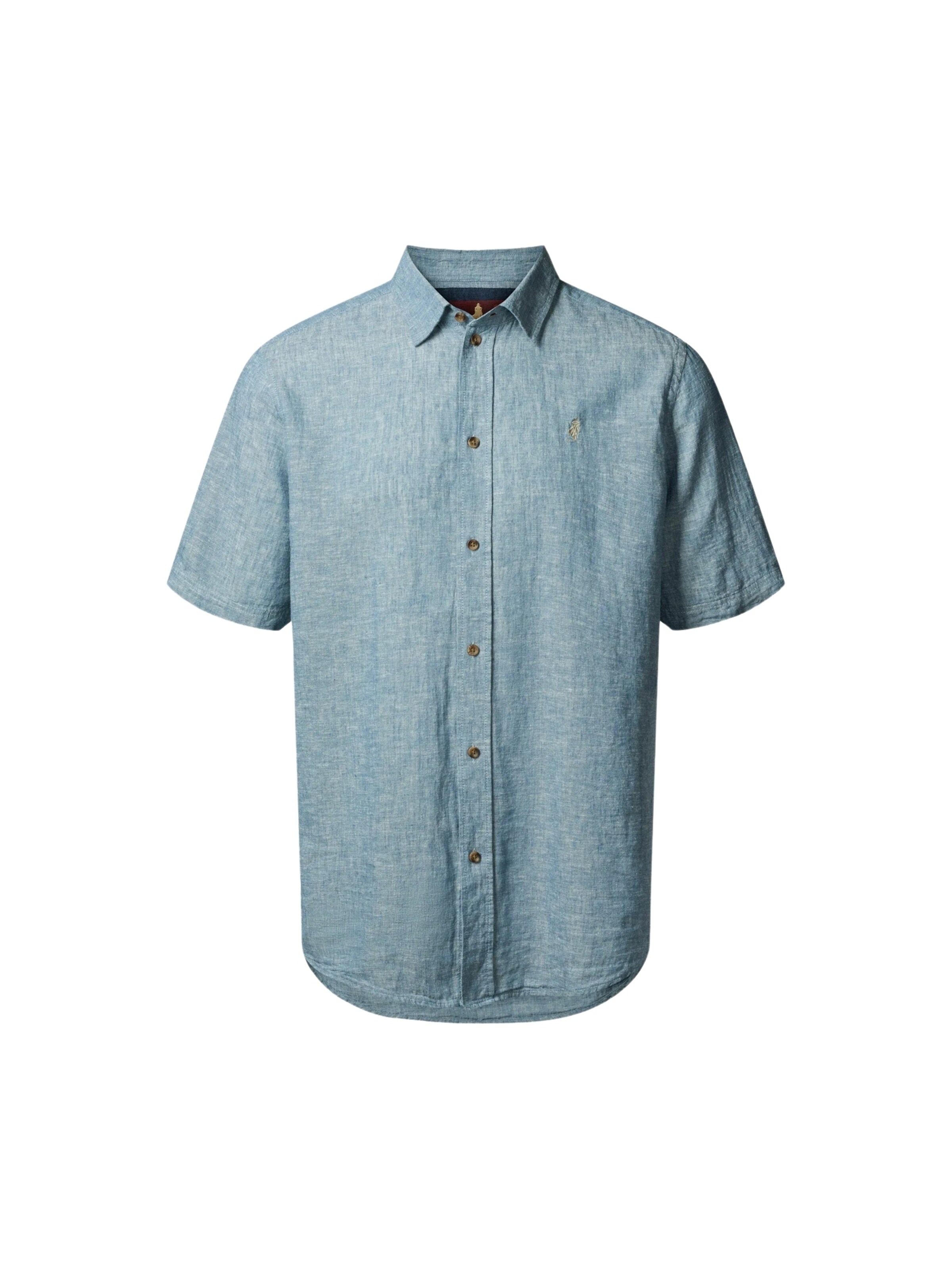 MCS Pohodlné nošení Košile 'Noah' – modrá: přední strana