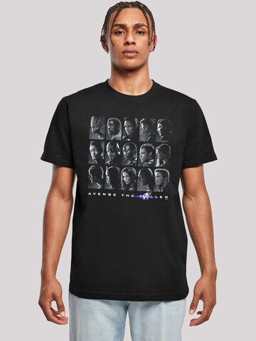 F4NT4STIC Shirt 'Marvel Avengers Endgame The Fallen Heroes' in Black: front