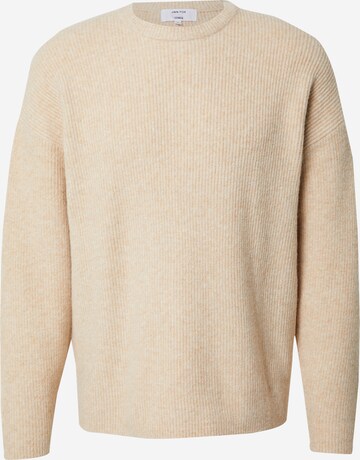 DAN FOX APPAREL Pullover 'Dario' i beige: forside