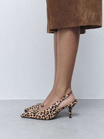 Décolleté sling di Next in marrone