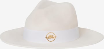 Giodoro Hattu 'Alvossi Fedora White Wool Hat' värissä valkoinen: etupuoli