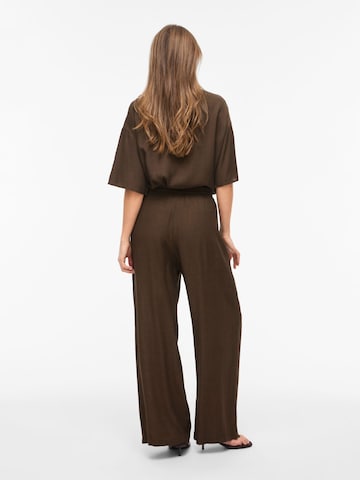 VILA - Pierna ancha Pantalón 'BETTE' en marrón