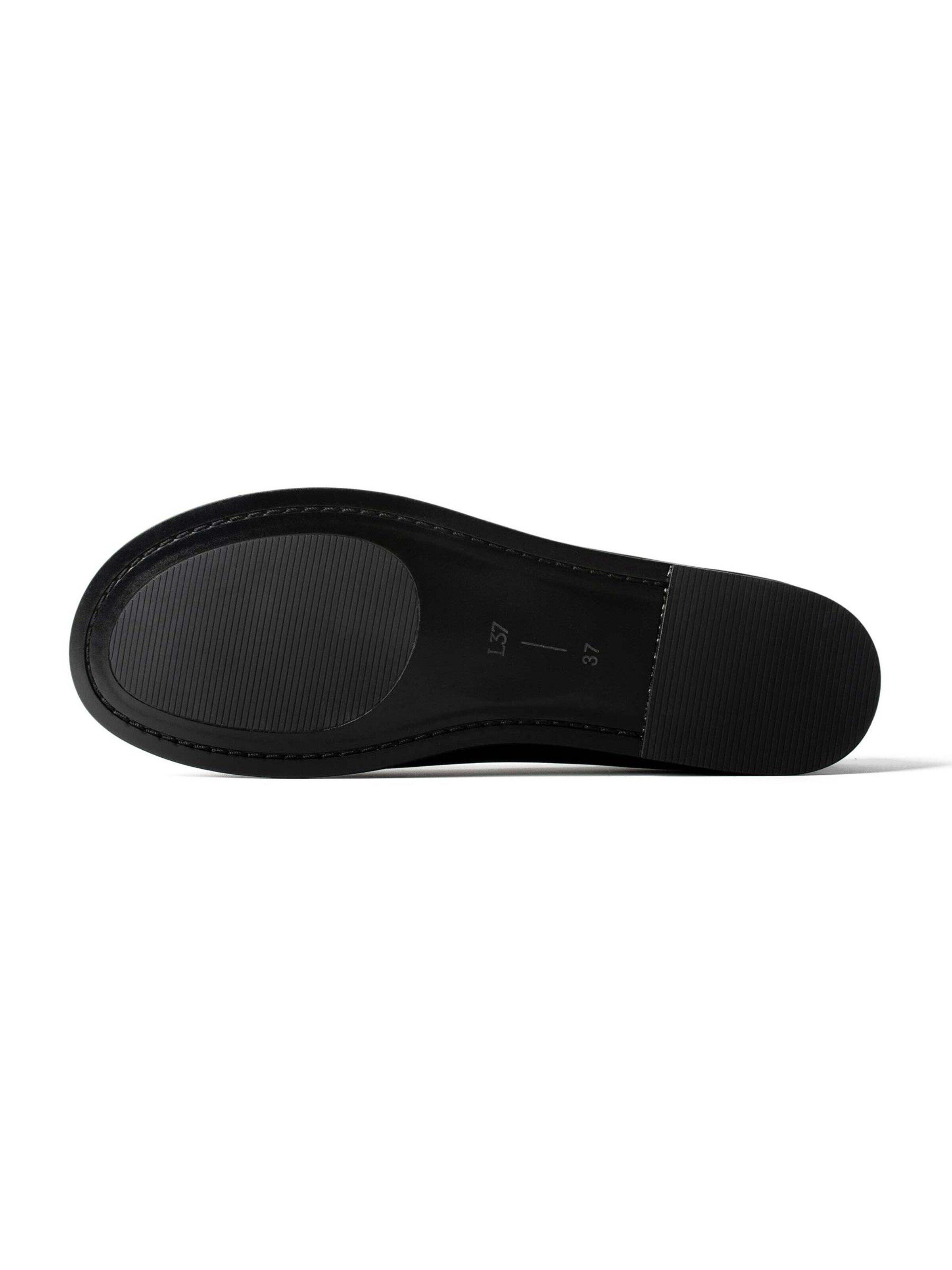L37 HANDMADE SHOES Slip-ons 'CRIMSON DAISY' in Black