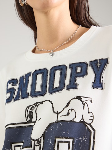 Felpa 'Sweaty Snoopy 50' di PRINCESS GOES HOLLYWOOD in bianco
