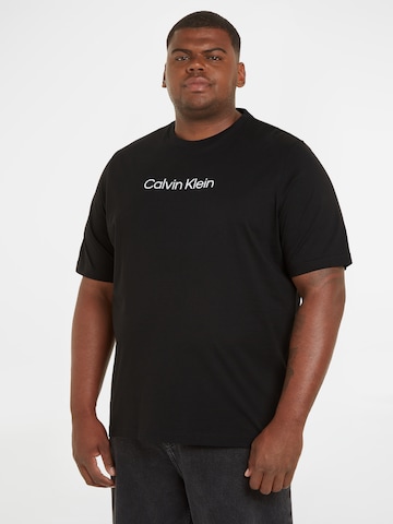 Calvin Klein Big & Tall Μπλουζάκι 'HERO' σε μαύρο: μπροστά