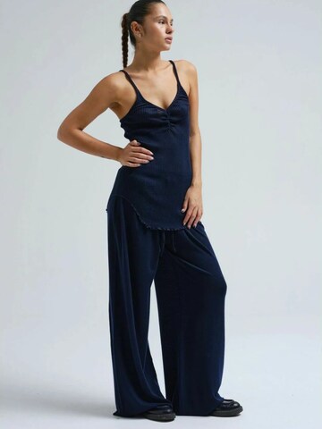 Haut 'Piccola' Seamless Basic en bleu