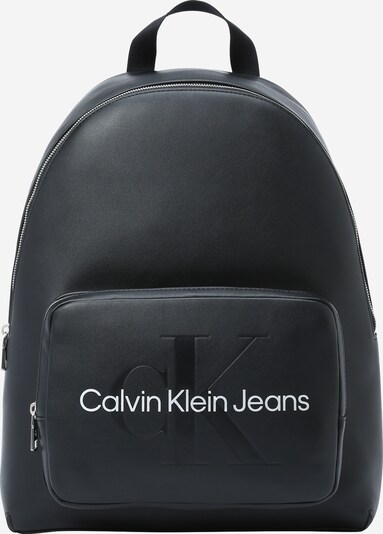 Calvin Klein Jeans Sac à dos 'Campus' en noir / blanc, Vue avec produit