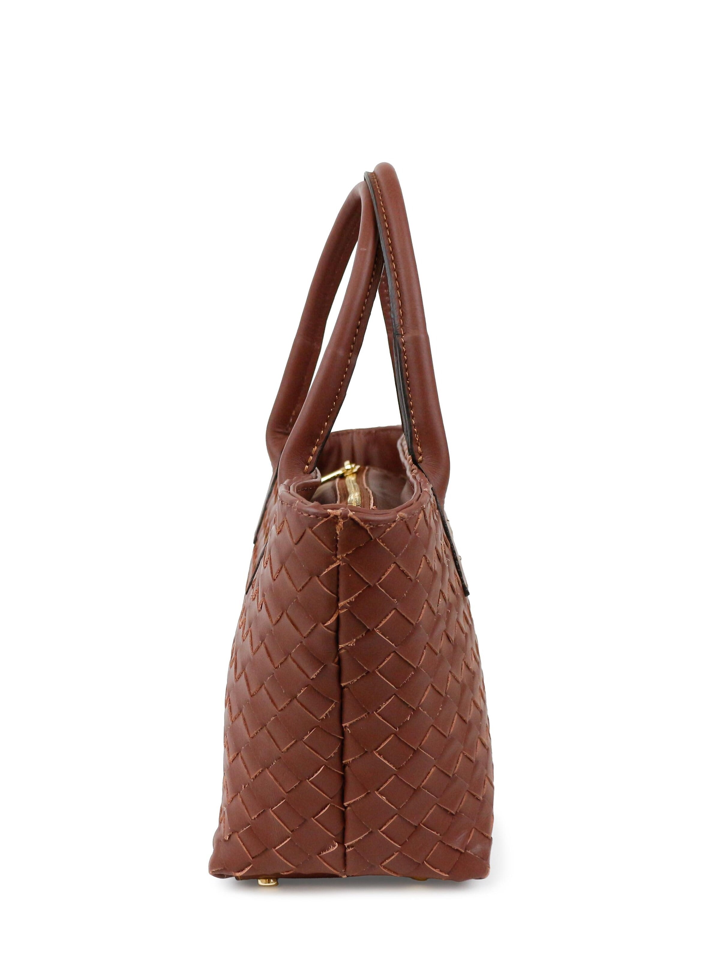 Sacs à main 'L'intrecciata' SARA BY JG en marron