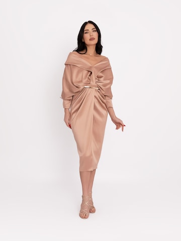 acob a porter Iltapuku värissä beige: etupuoli