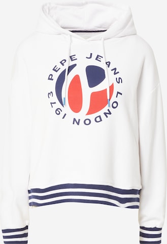 Pepe Jeans Sweatshirt 'CHERIE' in Weiß: predná strana