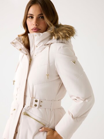 GUESS Winter Jacket in Beige