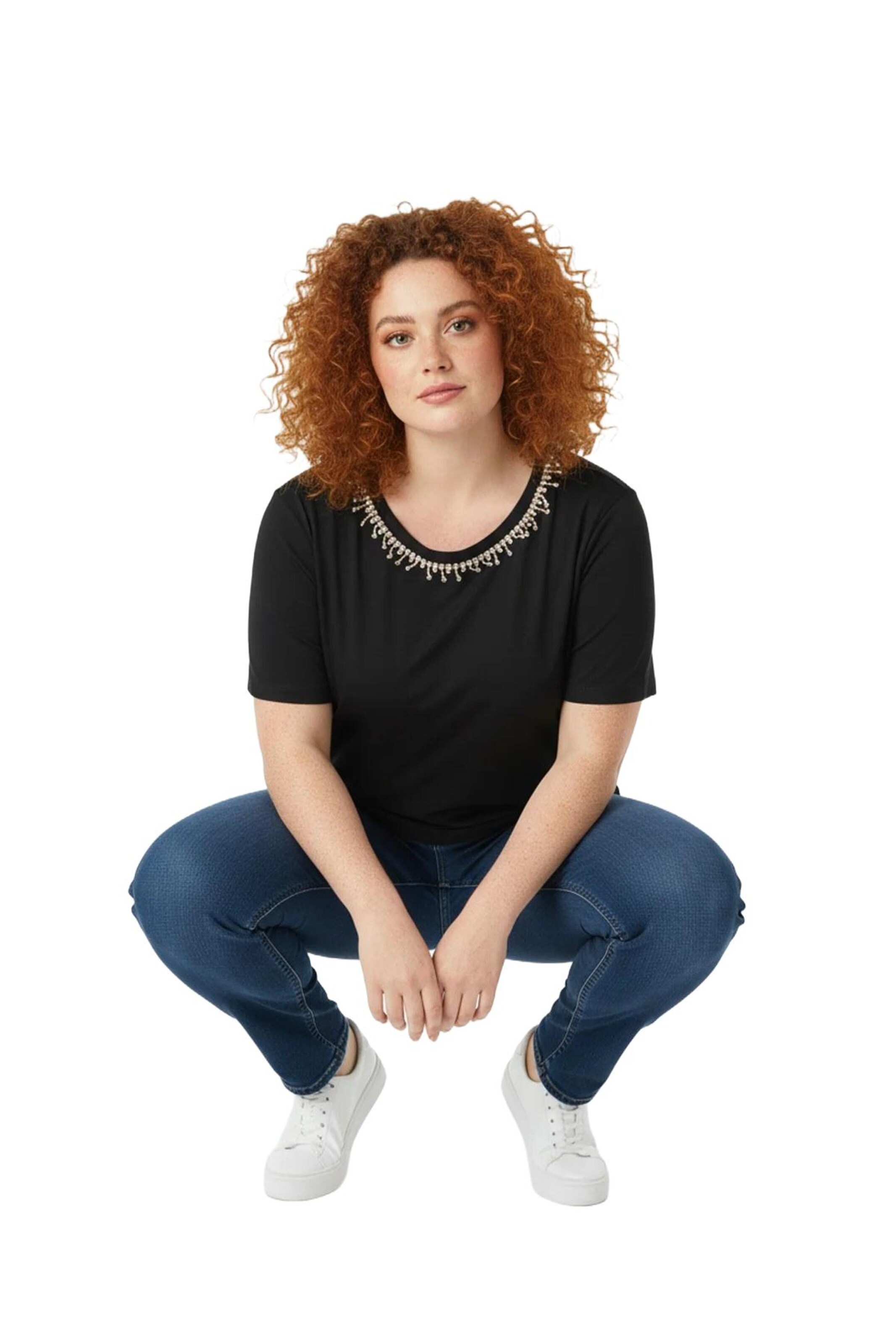 Shape Of You Shirt in Zwart