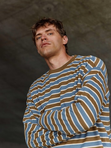 BLEND - Sudadera 'BHKhalid Striped' en azul