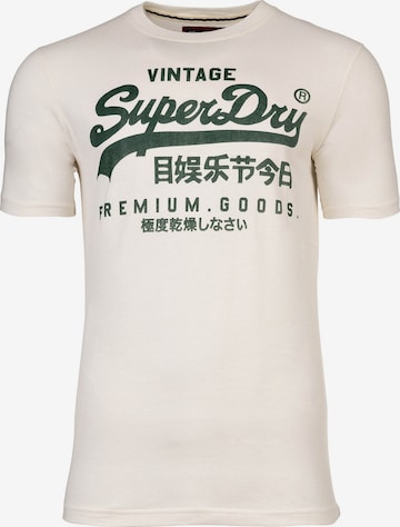 T-Shirt Superdry en blanc : devant