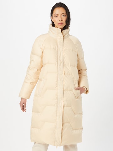 PIECES - Sobretudo de inverno 'Cinda' em bege: frente