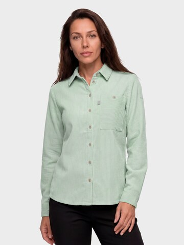 Schöffel Athletic button up shirt in Green: front