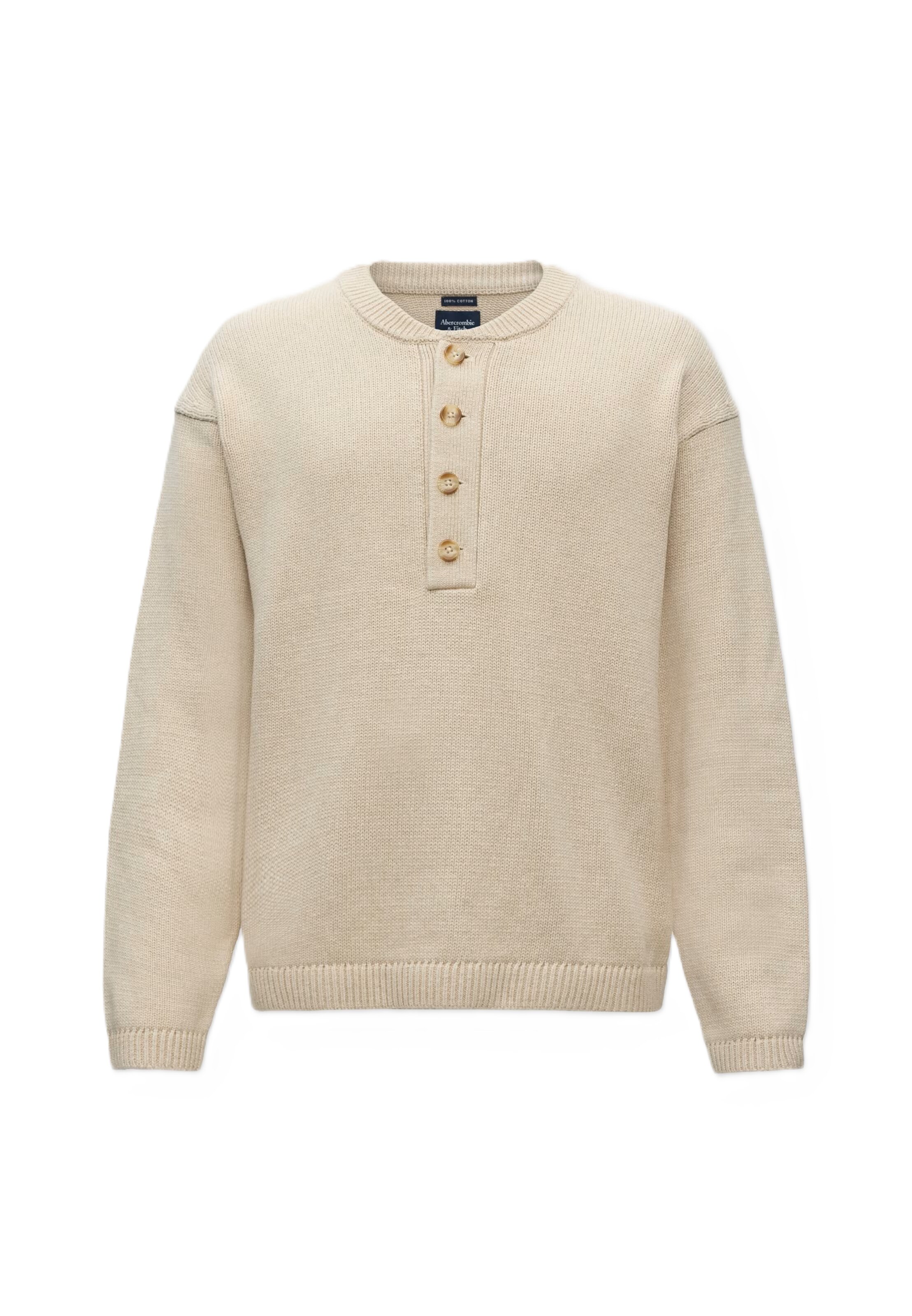 Abercrombie & Fitch Pulóver - bézs: elől