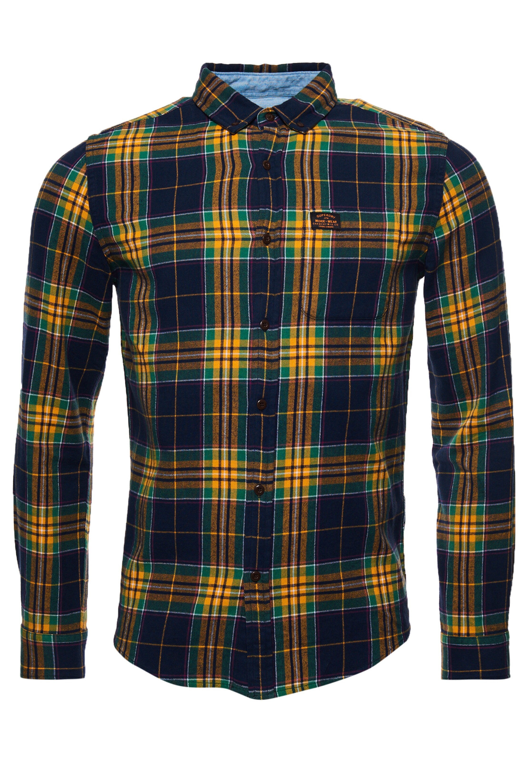 Männer Hemden Superdry SUPERDRY Heritage Lumberjack-Hemd aus Bio-Baumwolle in Gold - JN26422 Männer Hemden Superdry SUPERDRY Heritage Lumberjack-Hemd aus Bio-Baumwolle in Gold - JN26422